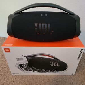 JBL Black Boombox Portable Audio Speaker